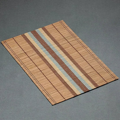 1pc Bamboo Placemat Coaster Japanese Style Anti-scalding Waterproof Multifunctional