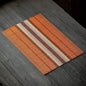 1pc Bamboo Placemat Coaster Japanese Style Anti-scalding Waterproof Multifunctional