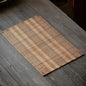 1pc Bamboo Placemat Coaster Japanese Style Anti-scalding Waterproof Multifunctional