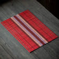 1pc Bamboo Placemat Coaster Japanese Style Anti-scalding Waterproof Multifunctional