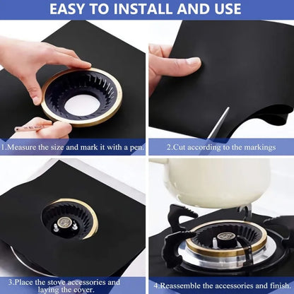 New Gas Stove Protectors Reusable Burner Covers Kitchen Gas Stove