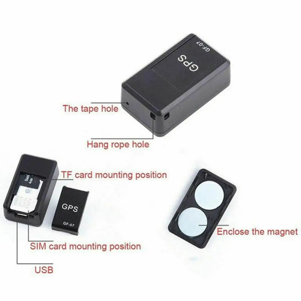 GF-07 Magnetic Mini GPS Locator Tracker GSM GPRS Real Time Tracking Device Portable Anti-Lost Recording Tracking Device